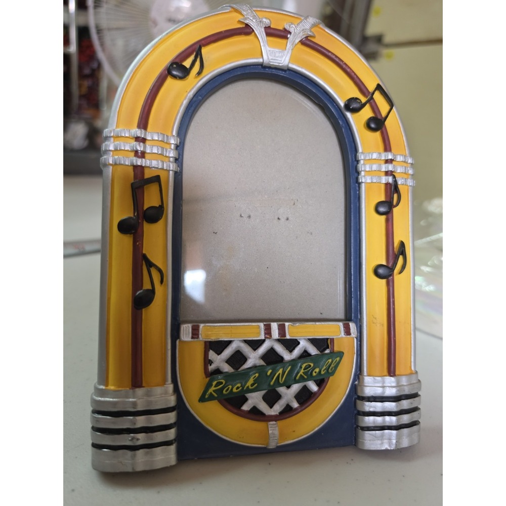 Jukebox Rock N Roll‎ Picture Frame Holds 3" x 5" Picture